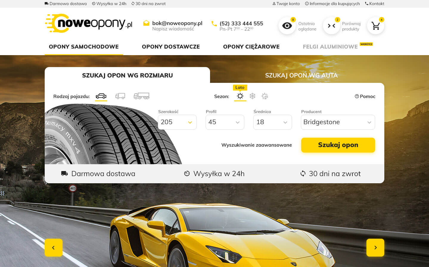 NoweOpony.pl - Sklep internetowy Magento 2